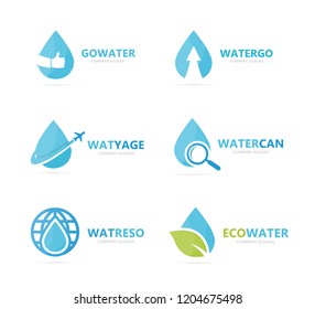 Set Icons All Types Water Stock Vector (Royalty Free) 146174507 ...