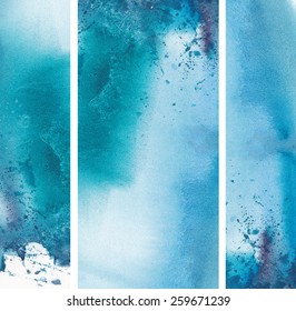 Set of watercolor abstract hand painted backgrounds Album"Sets of water color backgrounds for your advertizing"