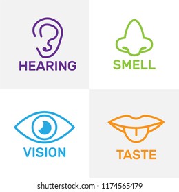 Five Senses Icons 5 Senses Symbols 스톡 일러스트 1174565545 | Shutterstock