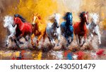 seven horse painting . Significance Of Seven Horse Painting In Vaastu Horses, specifically seven galloping horses, have a great significance in Vaastu. Horse, in Vaastu, symbolizes success and power.