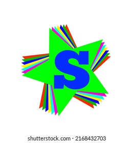 Seven Stars Multi Color Logo Design 