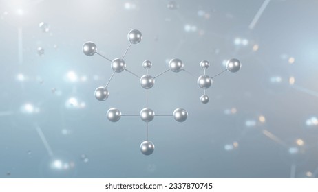 sevoflurane molecular structure, 3d model molecule, general anesthetics, structural chemical formula view from a microscope