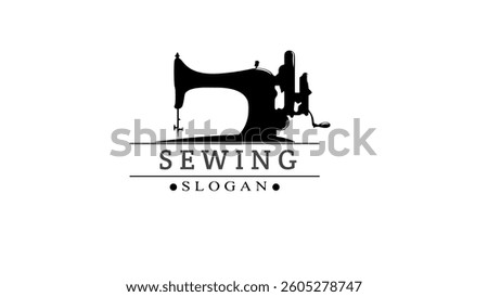Sewing machine logo design high quality needle thread 