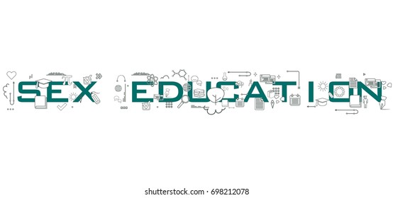 Sex Education Word Isolated On White Stock Illustration 698212078 Shutterstock