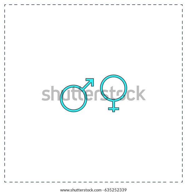 Sex Symbol Blue Simple Pictogram Black Ilustrações Stock 635252339 Shutterstock 6437