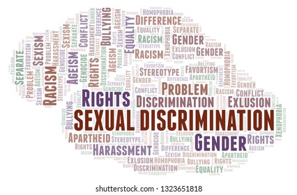 Sexual Discrimination Type Discrimination Word Cloud Stock Illustration Shutterstock