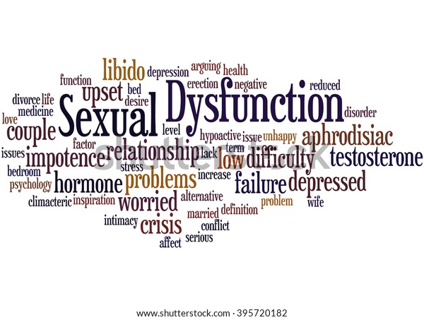 Sexual Dysfunction Word Cloud Concept On Stock Illustration 395720182