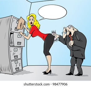 Sexual Harassment Cartoon Images Stock Photos Vectors Shutterstock