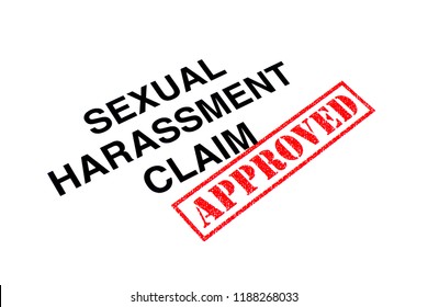 Sexual Harassment Claim Heading Stamped Red Stock Illustration ...