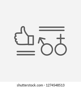 Sexual Health Icon Line Symbol. Isolated  Illustration Of  Icon Sign Concept For Your Web Site Mobile App Logo UI Design.