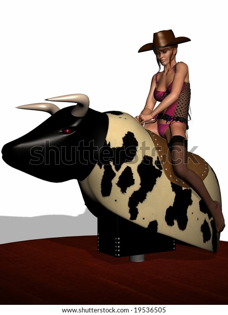 Sexy Bull Riding Stock Illustration Shutterstock