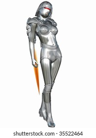 Sexy Cyborg Stock Illustration 35522461 | Shutterstock
