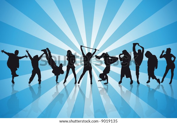 Sexy Dancerssilhouettesdance Party Stock Illustration Shutterstock