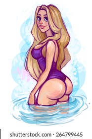 Cartoon Sexy Butt