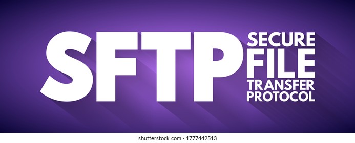 Sftp Secure File Transfer Protocol Network Stock Illustration ...