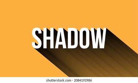 Shadow Text Effect Black And White Text Long Shadow Effect