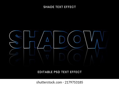 Shadow Text Effect Psd Editable Template
