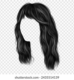 shag haircut png free hand painted illustration - Powered by Shutterstock