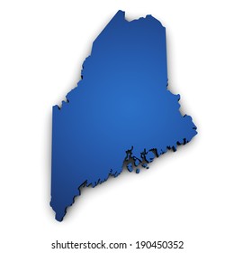 Shape 3d Maine State Map Colored Stock Illustration 190450352 ...