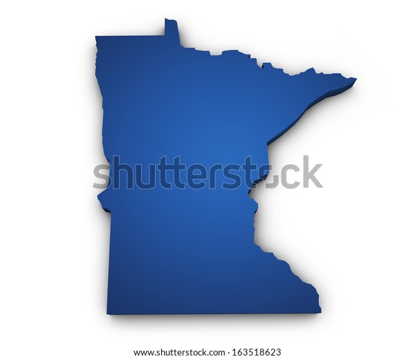 shape-3d-minnesota-map-colored-blue-stock-illustration-163518623