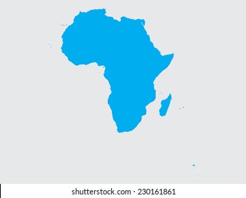 Shape Continent Africa Stock Illustration 230161861 | Shutterstock