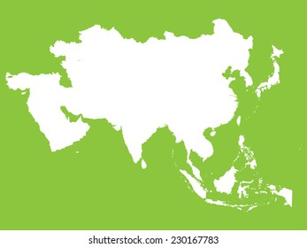 Continent Shape Illustration Asia Stock Vector (Royalty Free) 586497701 ...