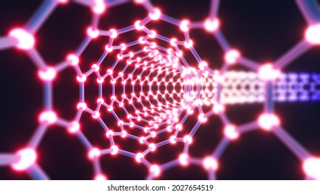 The shape structure of nanotechnology,Nanotechnology of the future,abstract background nanotechnology,3d rendering