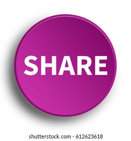 share button. Internet button . 3d illustration