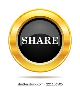 Share icon. Internet button on white background. 