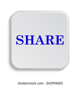 Share icon. Internet button on white background.