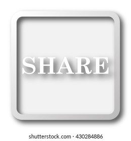 Share icon. Internet button on white background.