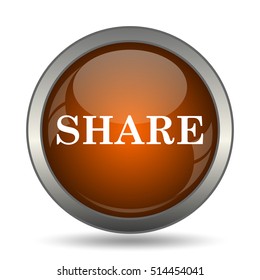 Share icon. Internet button on white background. 