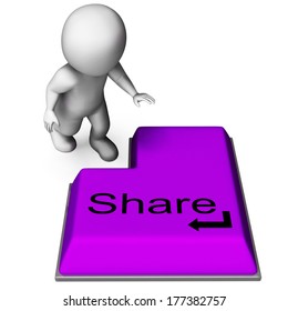 Share Key Meaning Posting Or Recommending On Web