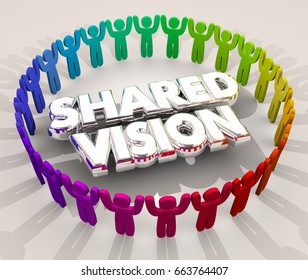 Shared Vision Common Goal Mission Purpose People 3d Illustration