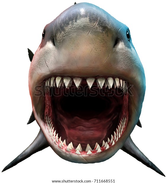 サメを噛む3dイラスト のイラスト素材 Shutterstock