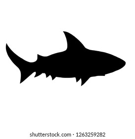 Simple Vector Fish Silhouette Trout Stock Vector (Royalty Free) 636820174