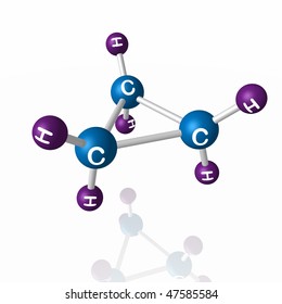 Sharo-rod Model Of The Molecule Of Cyclopropane