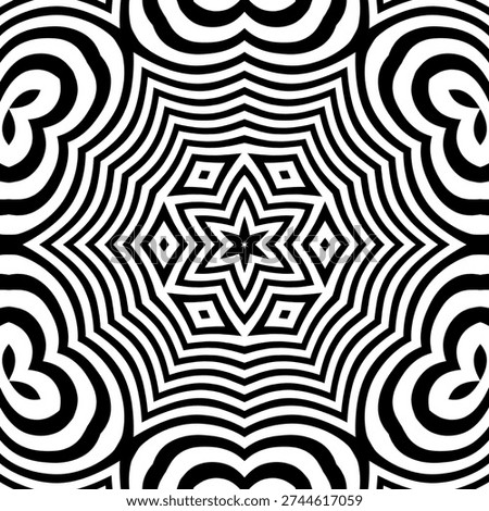 Sharp Angular Hexagon Burst Creating A Vibrant Optical Illusion Effect