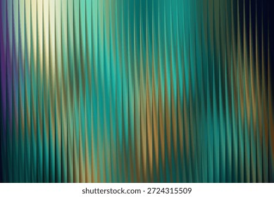 Sharp needle-like vertical lines create a metallic shimmering effect in cyan and orange tones.