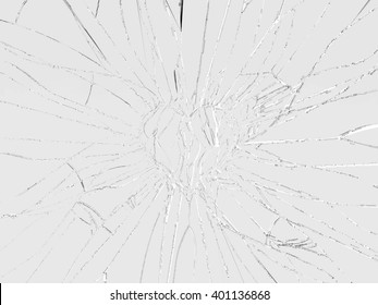 Shattered Glass: Broken Heart Shape. Love And Divorce