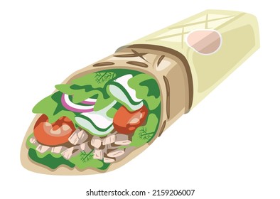 266 Shawarma clip art Images, Stock Photos & Vectors | Shutterstock