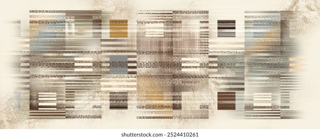 shawl Design for modern and trendy vintage patchwork, flower pattern ikat striped rug, rug, tile pattern. Abstract retro texture. Ornamental Print. - Powered by Shutterstock