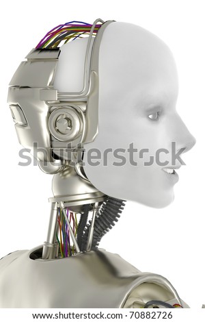 she is a robot side view