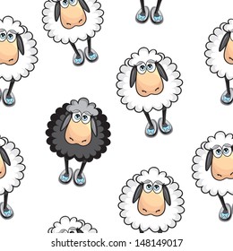 Sheep Seamless Pattern Stock Illustration 148149017 | Shutterstock