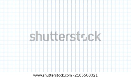 Sheet notebook in a cage as a background. The leaf is light blue in a blue cage. School background. Background for e-education website, for application. light yellow