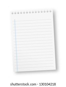 Sheet Paper Lines Stock Illustration 130104218 | Shutterstock