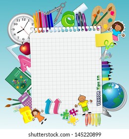 Sheet Paper School Tools Stock Illustration 145220899 | Shutterstock