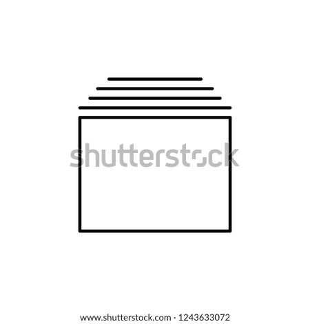 sheets of paper icon. Element of simple icon. Thin line icon for website design and development, app development. Premium icon