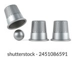 The shell game, thimblerig, thimble game. 3D rendering isolated on white background