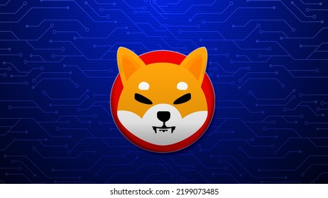 Shiba Inu Shib Crypto Currency Logo Stock Illustration 2199073485 ...